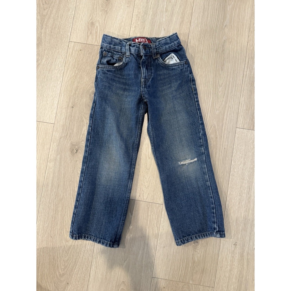 Levi's 549 Boy's Size 6 Reg Medium Wash Blue Relaxed Straight Leg Jeans